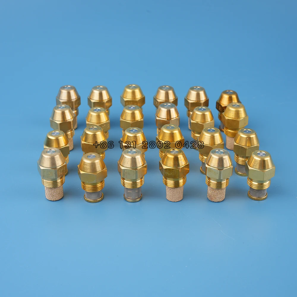 Brass 9/16 Diesel Injectors Burner Nozzles 60 Degree Heavy Fuel Burner Nozzle Combustion Jet Boiler Heater 0.45-6.0 USgal/H