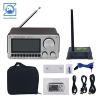 HRD-802 Full Band Radio Retro Smart Wooden Radio Receiver Dual Speaker Bluetooth5.2 for FM/MW/SW/VHF/UHF/AIR/WB RX