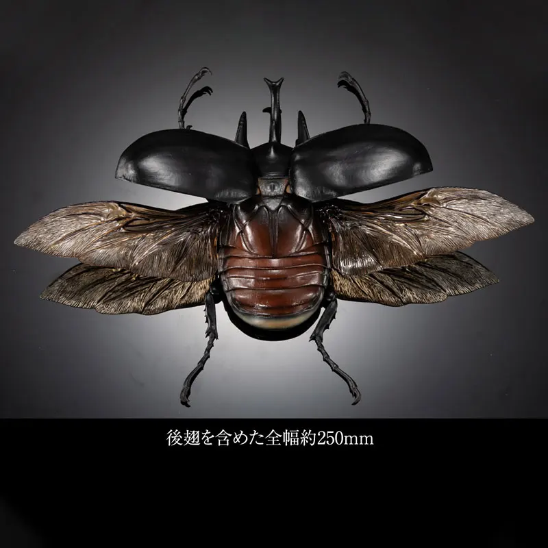 Bandai Genuine Biological Encyclopedia Gashapon Toys Simulation Insects Dynastes Hercules Action Model Decoration Creative Gifts