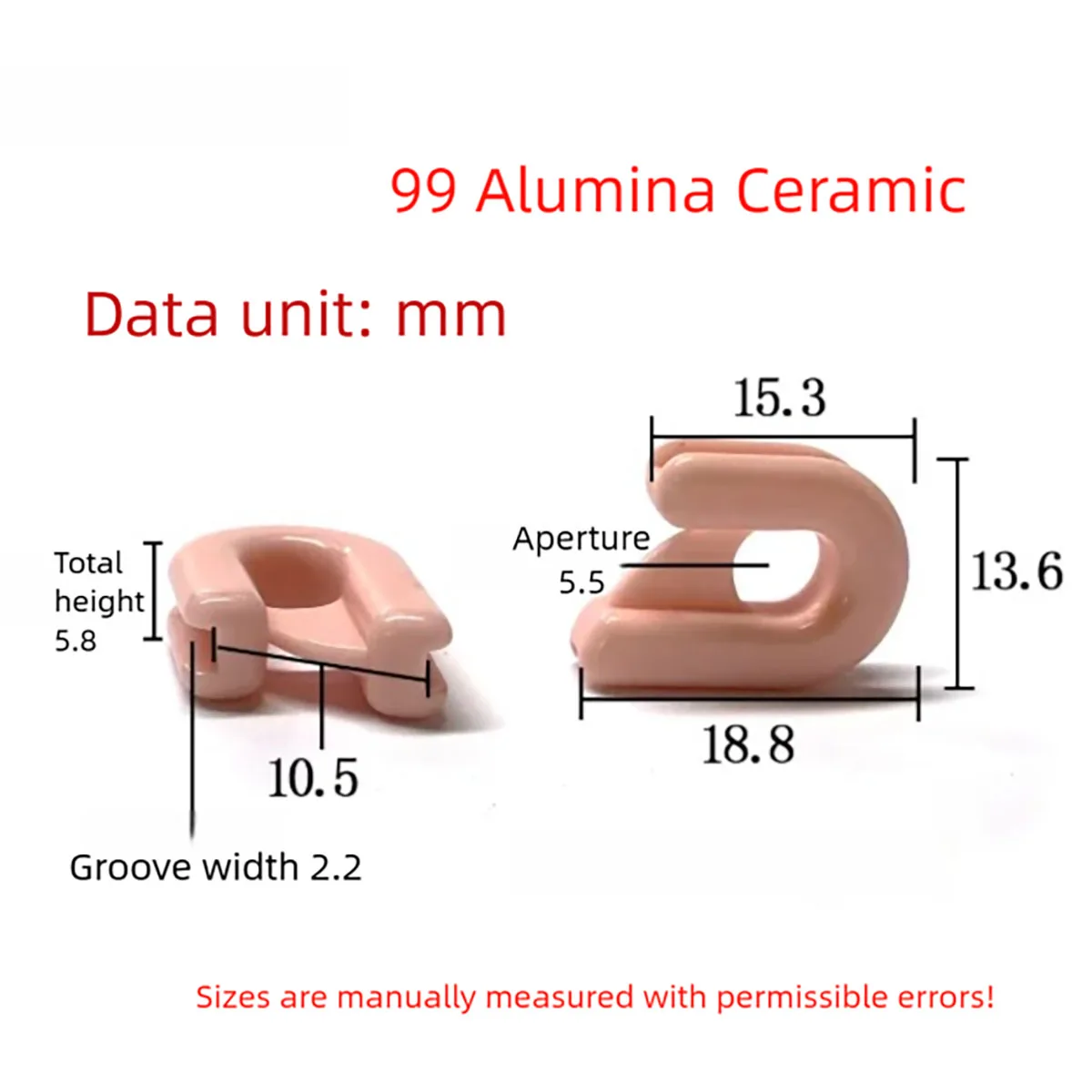 95/99 Alumina Ceramic Lock Type Wire Guide Hook Wear Resistant Textile Thread Guide High Hardness Spinning Machine Guide Eyelet