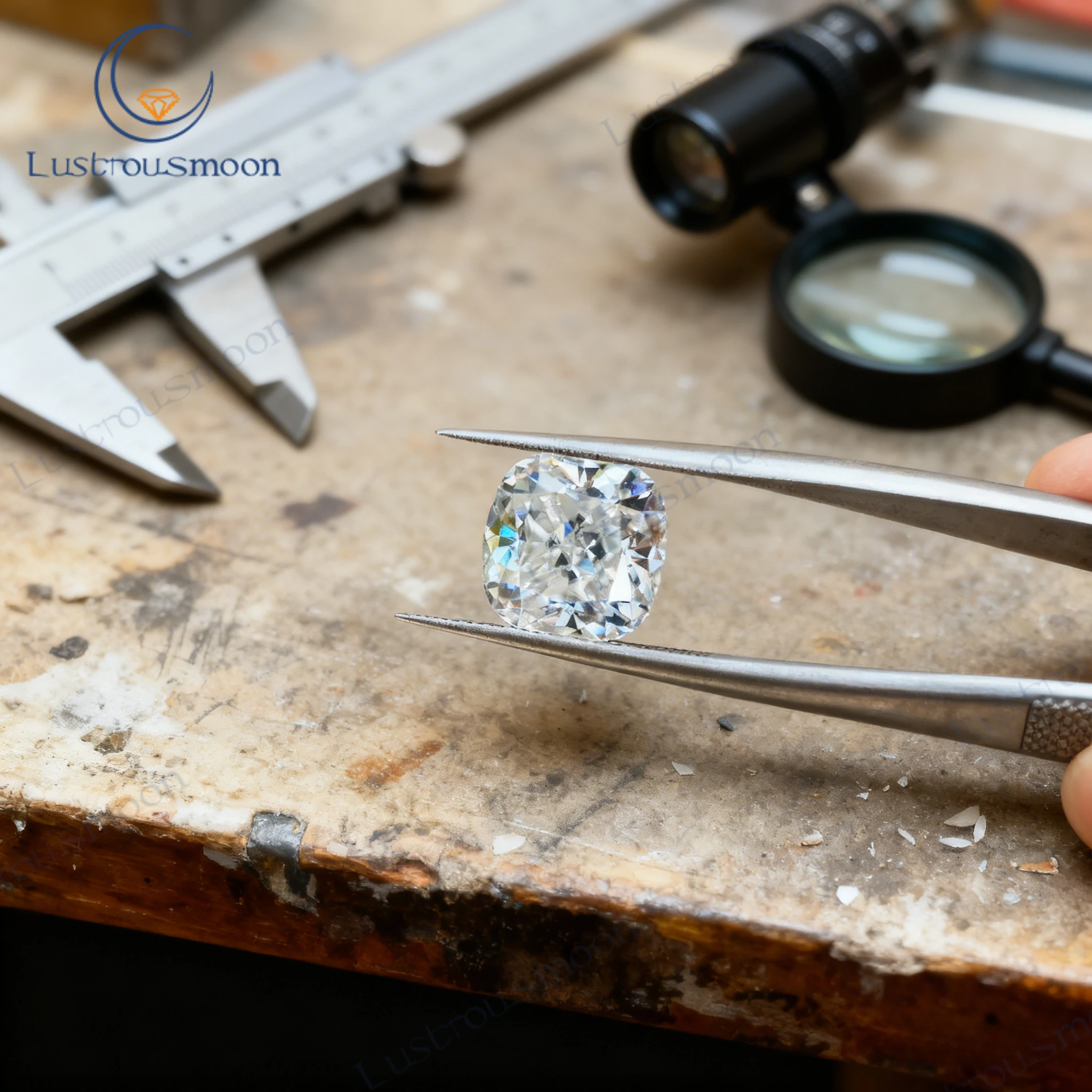 

[4.5MM~10MM FULL SIZE]Cushion Cut Synthetic Moissanite GRA Stone Loose Stone with Certificate Brtter for Jewelry Making