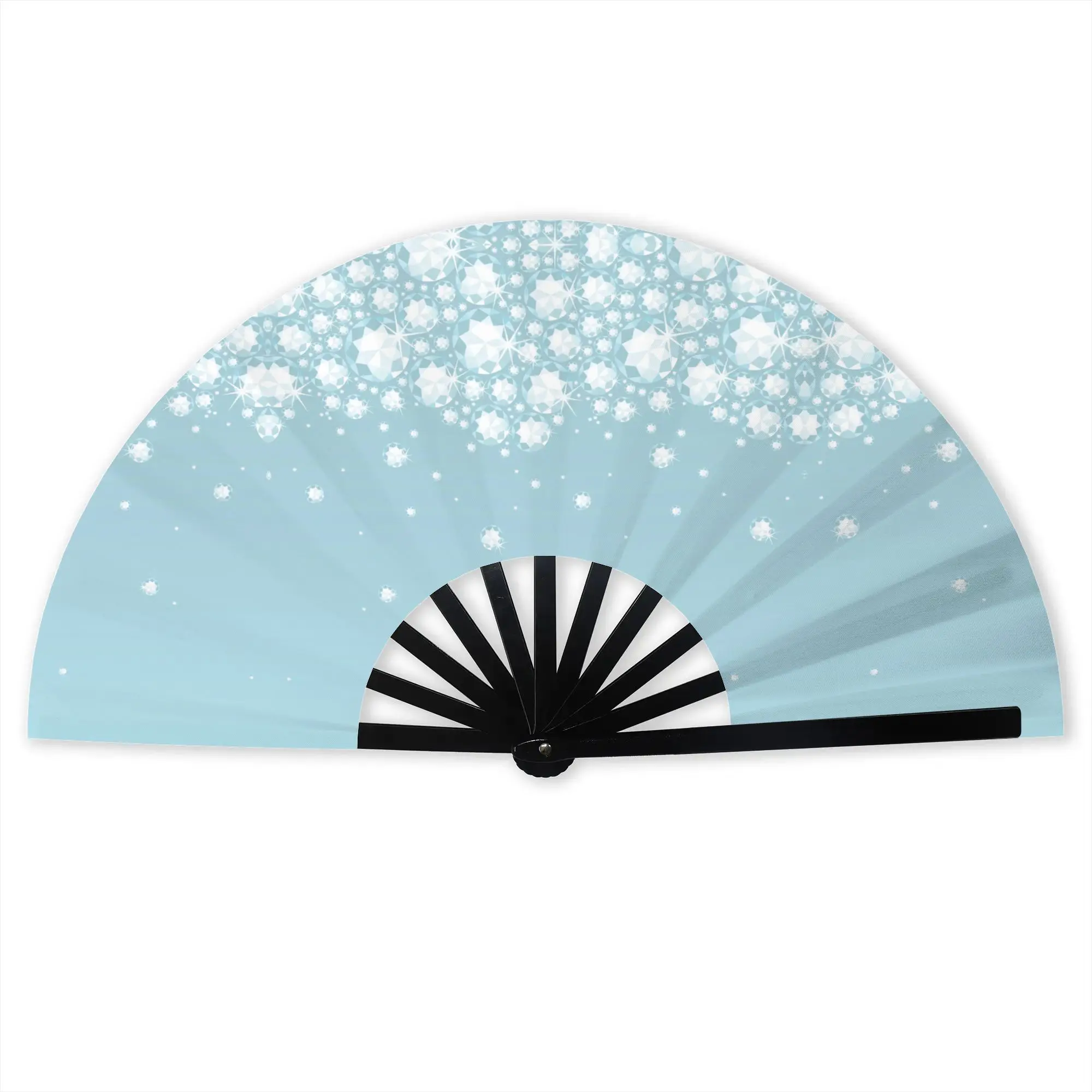 Fashion Glitter Rhinestones Traditional Folding Fan  Crystals Diamonds High-Quality Fans Gift Classic Decorative Hand Fan