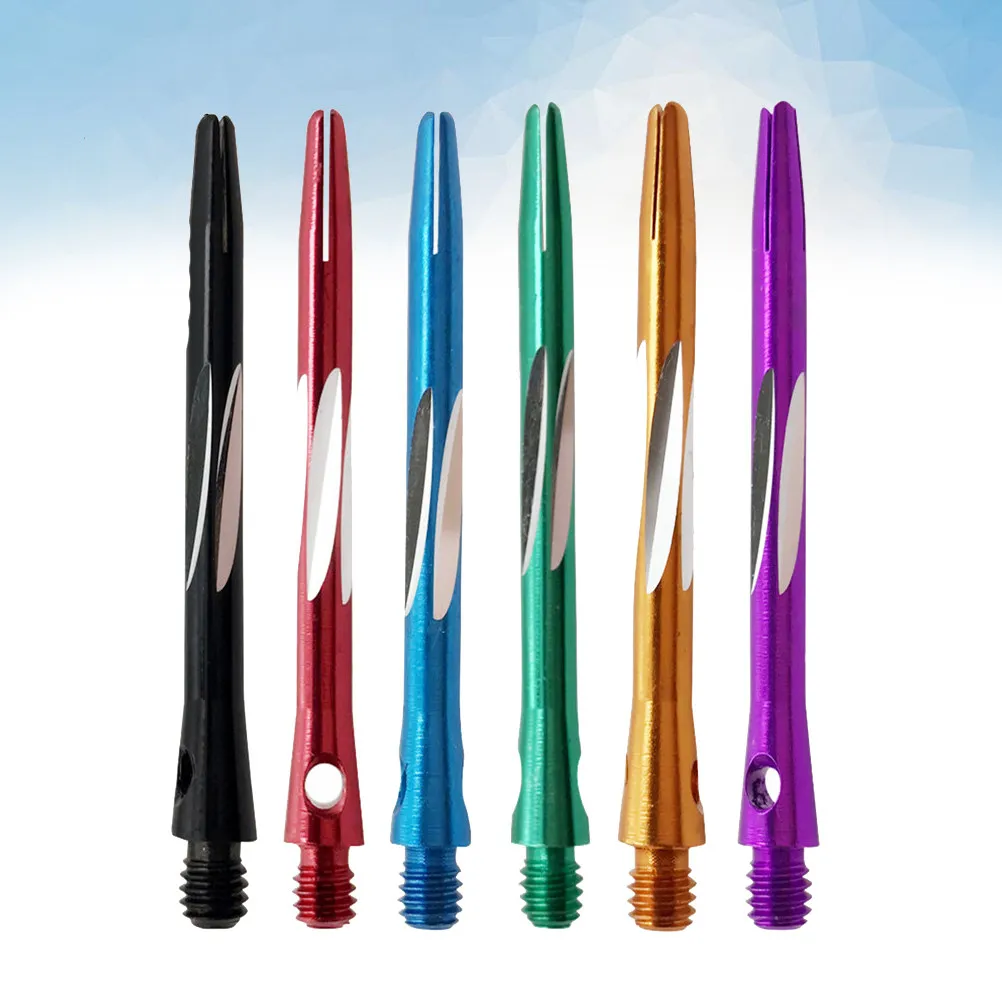 

6Pcs High Quality Aluminium Dart Shafts 48Mm Standard 2Ba Thread for Precision Flight Control Front Loaded Balance Shafts
