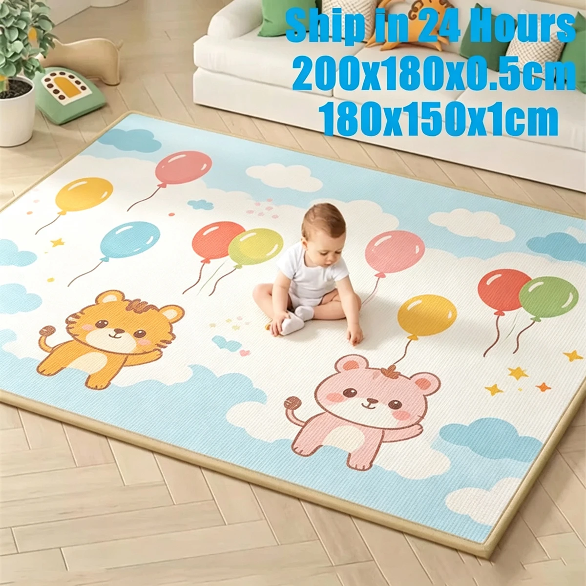 Tapis de jeu pour bébé, grande taille, épaisseur 0,5 cm, tapis de puzzle pour enfants, tapis d'éveil, tapis d'activité, tapis de jeu pour enfants, tapis de développement, mousse souple