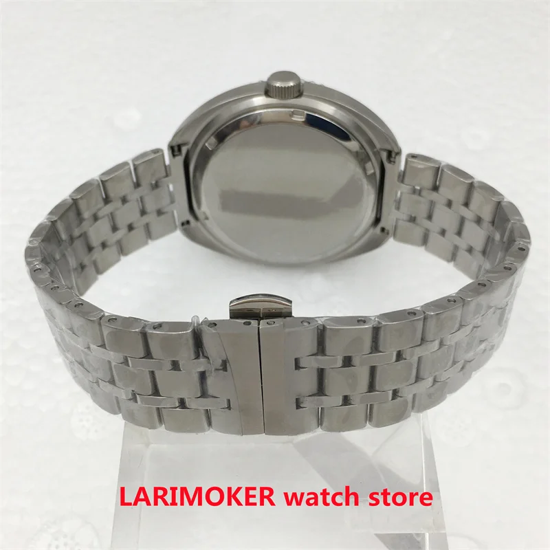 Caja de acero inoxidable para reloj de 43MM para hombre, caja de movimiento adecuada para NH35/NH36, accesorios de reloj, caja de acero inoxidable