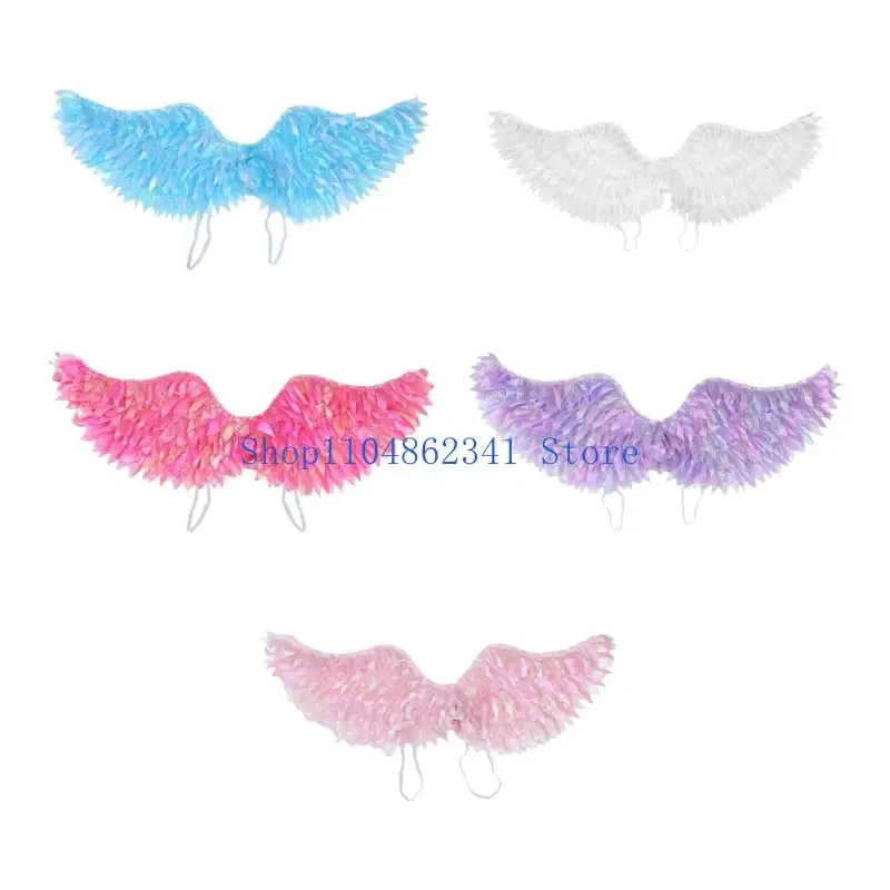 5asd angel wing con cinghie elastiche per bambini fairys cosplay vestire l per decorazioni per feste compleanno