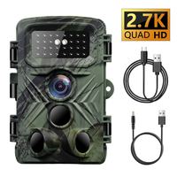 PR3000 Pro 2.7K 58MP Wildlife Hunting Camera Infrared Night Vision Monocular Waterproof Trail Monitoring Camera for Outdoor