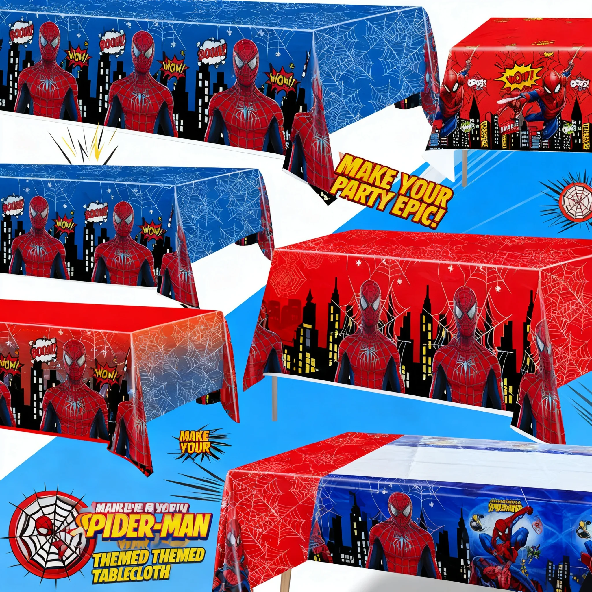 Spiderman Birthday Party Supplies Tablecloth Spider And His Amazing Friends Decorations Kids Baby Shower Gifts Table Cover