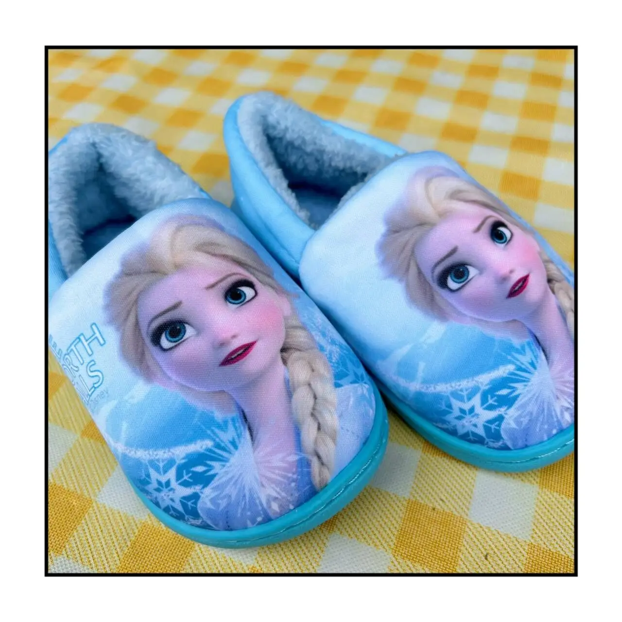 New Autumn Winter Kids Shoes Elsa Girl Heel wrapped cotton shoes Warm Slippers Children Christmas Slippers Enfant Baby Shoes