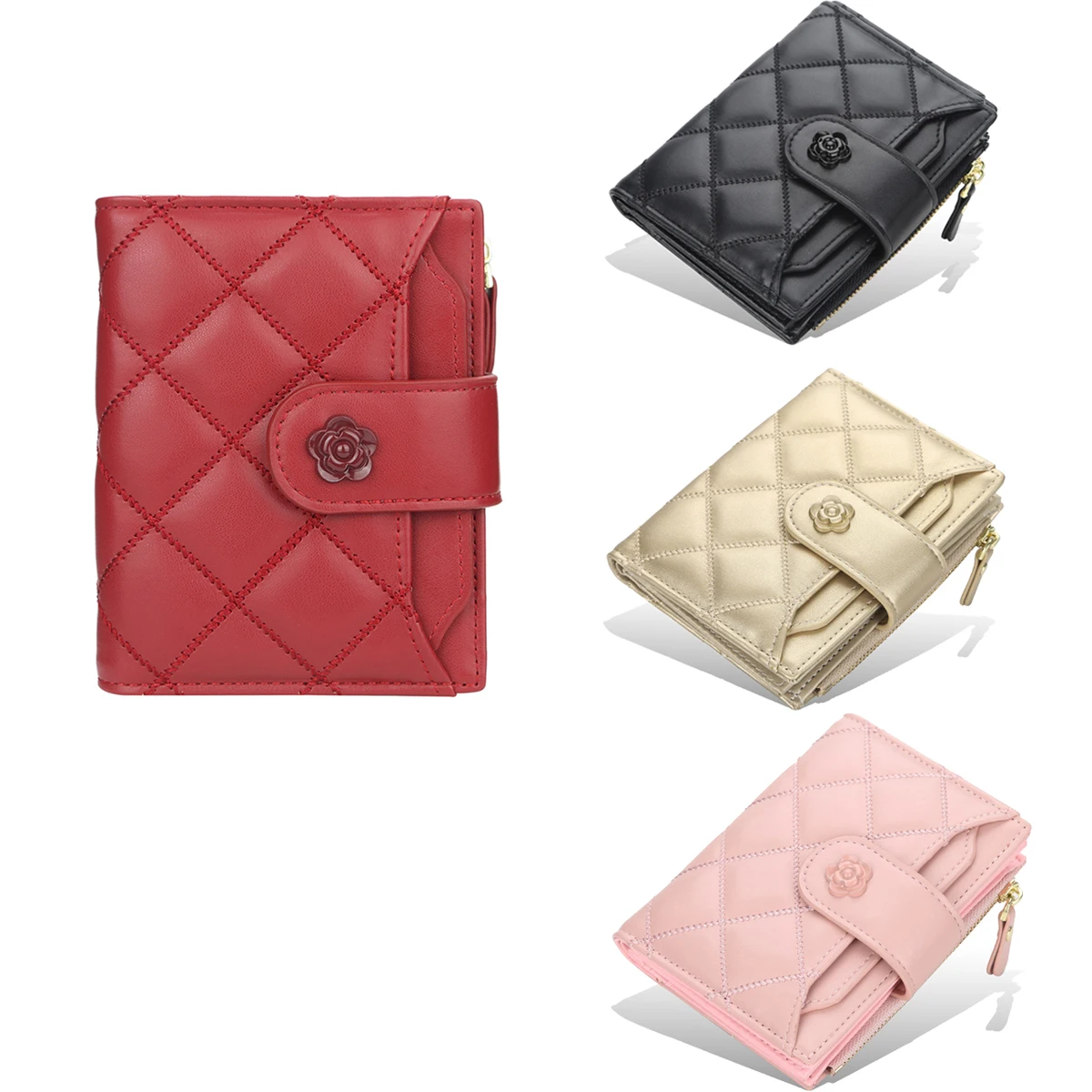 

Женский короткий кошелек из ПУ кожи, с мультяшным принтом