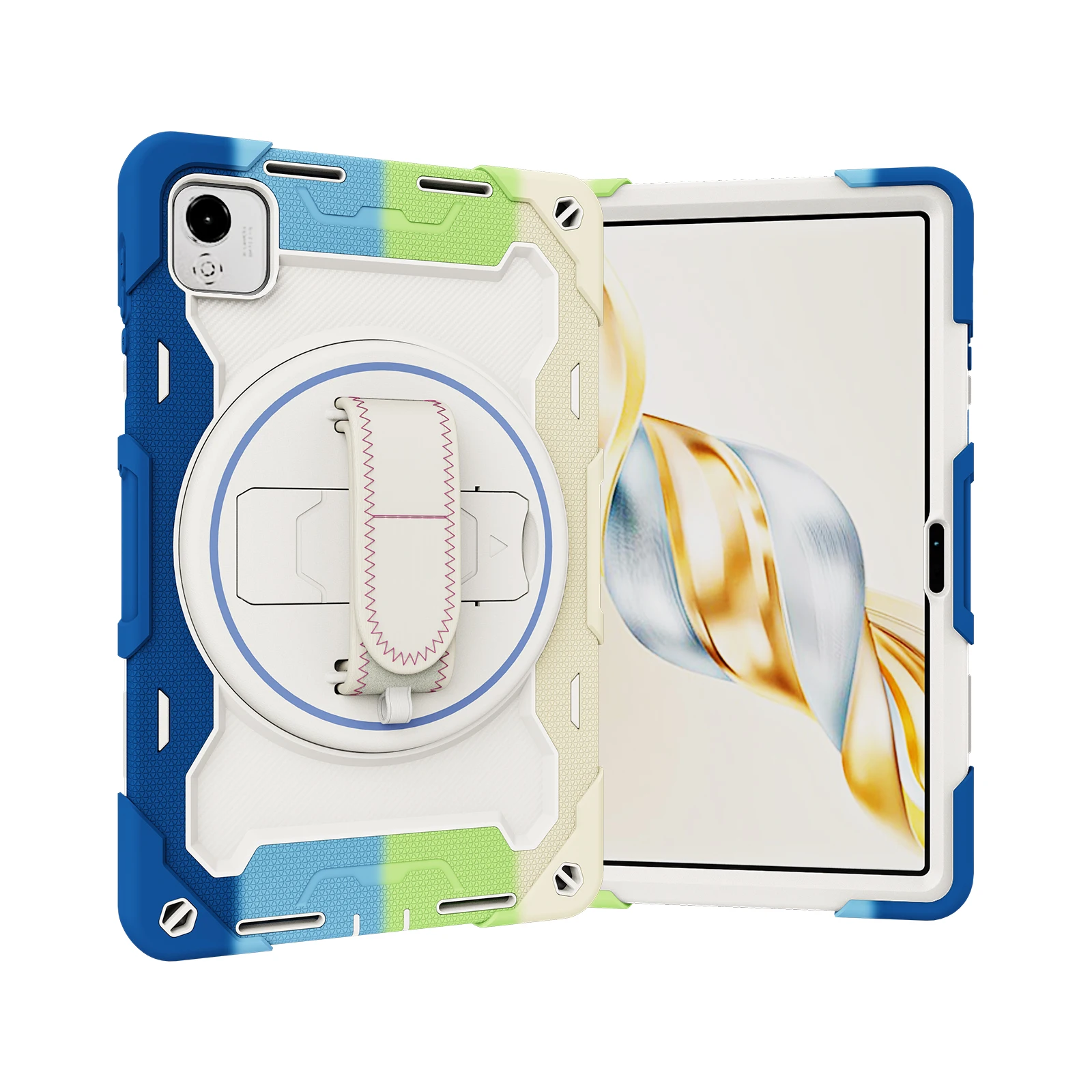 Coque robuste rotative pour Huawei Honor Pad 9 8 X9a X8a X8 Pro X9 V7 7 6 V6 MatePad 11.5 11 SE 10.4 10.1 C5e T 10 10S, housse de support