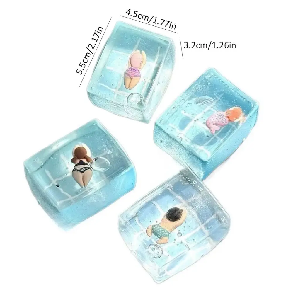 TPR Swimming Pool Squeeze Toy Relaxation Stress Relief Slow Rebound Fidget Toy Random Style Relieve Anxiety TPR Anxiety Toy Toy