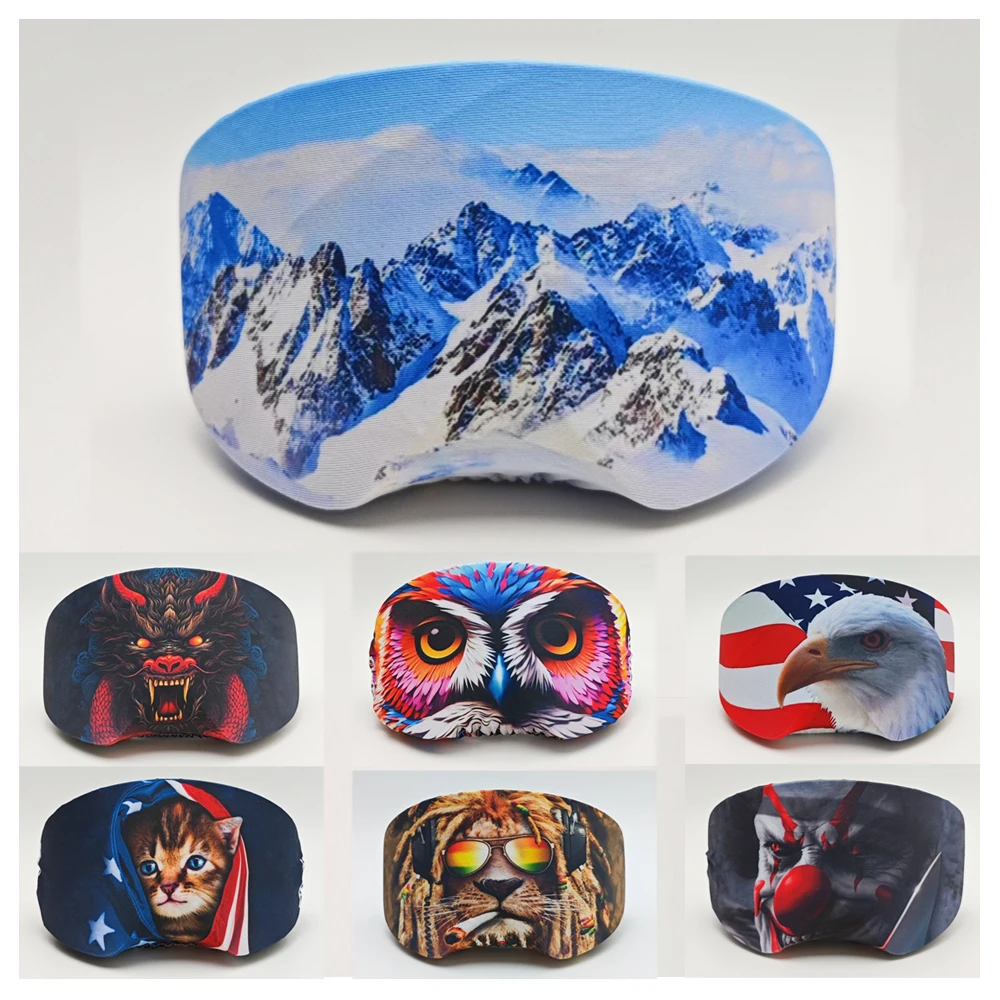 

2024, чехол для лыжных очков, легкий, устойчивый к царапинам и пыли, лыжные очки, снаряжение, ткань для очков, Высокоэластичный материал, унисекс