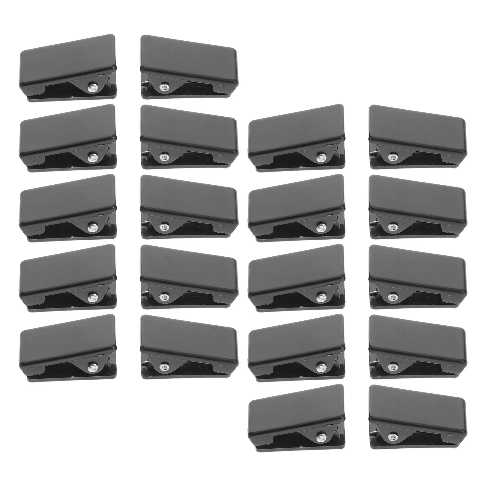 20Pcs Self-Adhesive Mini Wall Clips Black Sticky Spring Clamp for Hanging Photos Posters Office Organization Carpet Wall Clip