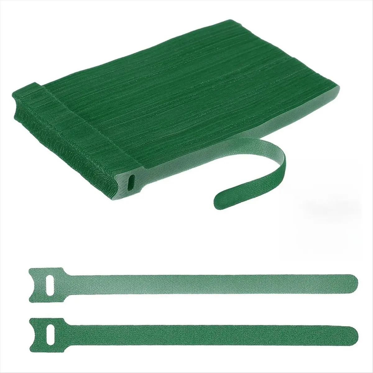 A013 100Pcs Reusable Self-Gripping Cable Ties, 8 Inch Hook and Loop Wire Organizers for Power Cords, Data Cables, TV/PC Wires