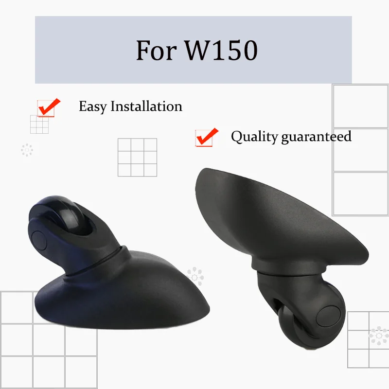 

For W150 Durable Suitcase Wheel Replacement Set - 360° Silent Swivel Castors Easy-fit Luggage Accessories