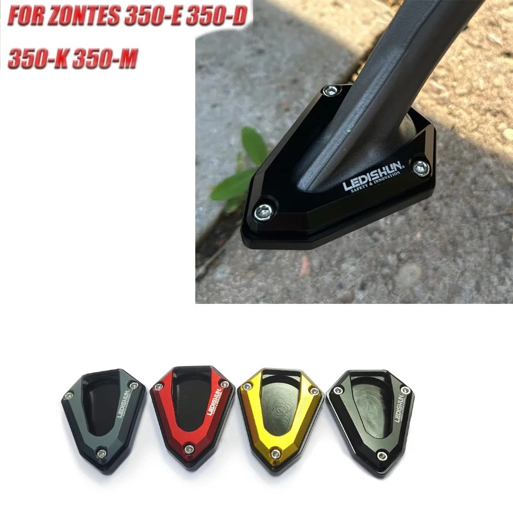 Motorcycle Extension Kickstand Side Stand Side Bracket Enlarged Extra Pad Non-slip Mat For Zontes 350D 350E 350M 350K 350-D