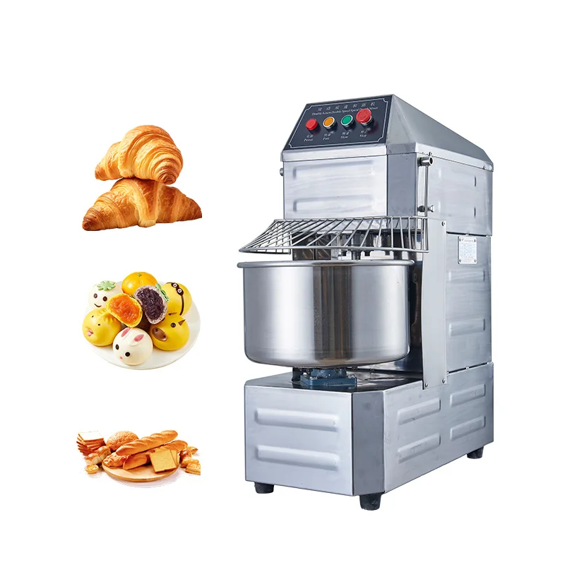 forFactory Wholesale Price Commercial Electric Stepless Speed 60L 25kg Spiral Bread Pizza Flour Dough Mixer Machine