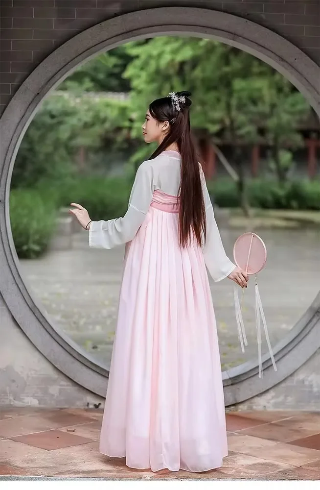 ملابس الشارع الشهير ملابس عصرية على الطراز العرقي لمرحلة الحفلات Hanfu ملابس نسائية فستان هانفو عتيق فستان تنكري صيني تقليدي