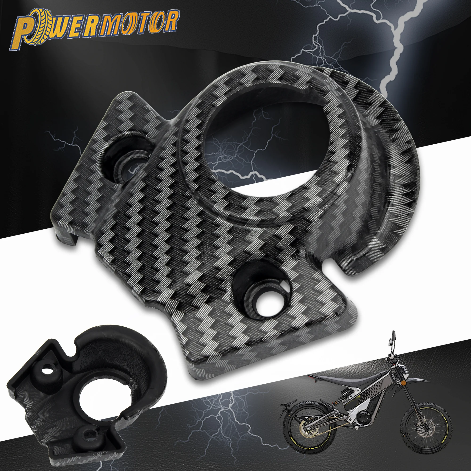 

For Talaria Sting Electric Bike Central Control Protective Cover Imitation Carbon Fiber Decorative Case MX3 MX4 Motorcycle Parts