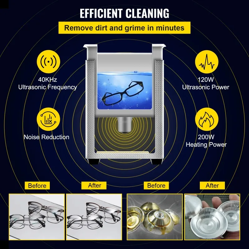 

【Premium】SucceBuy 2L 3L 6L 10L 15L Upgraded Ultrasonic Cleaner Lave-Dishes Port le Washing hine Diswasher Home Appliances
