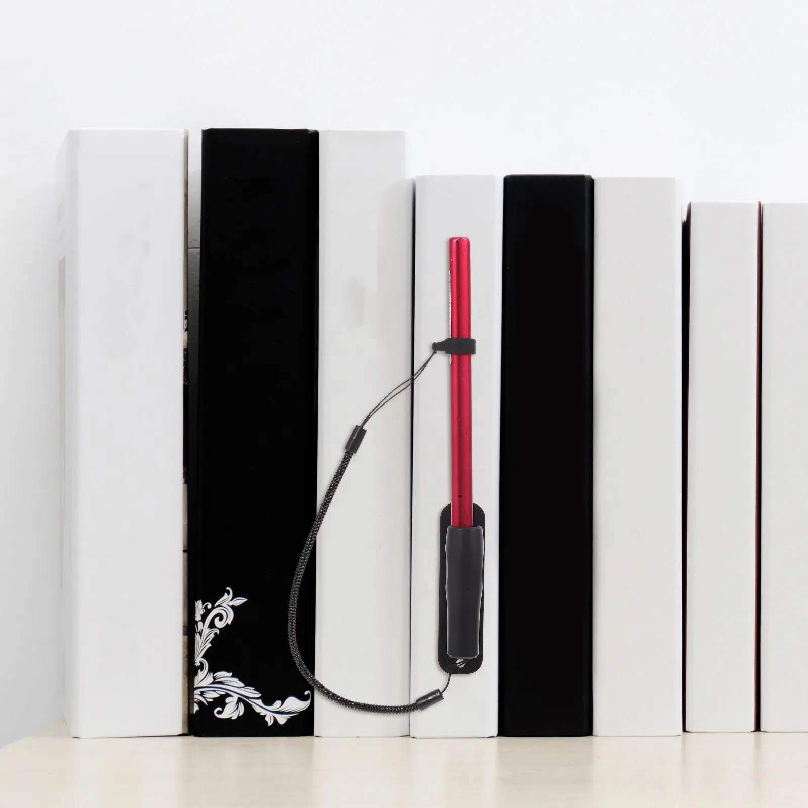 

2Pcs Handwriting Pen Fixed Rope High Elastic Spring Touch Pen Anti-Lost Lanyard Holder for Office School Home Lanyard