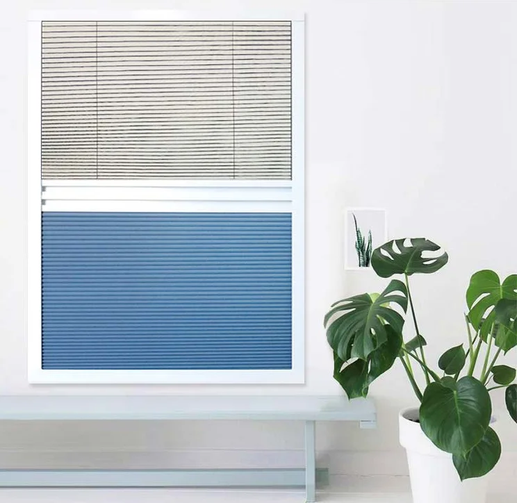 DIY Screens Kit Anti-insects Honeycomb Blinds Retractable Pleated Fly Screen Door