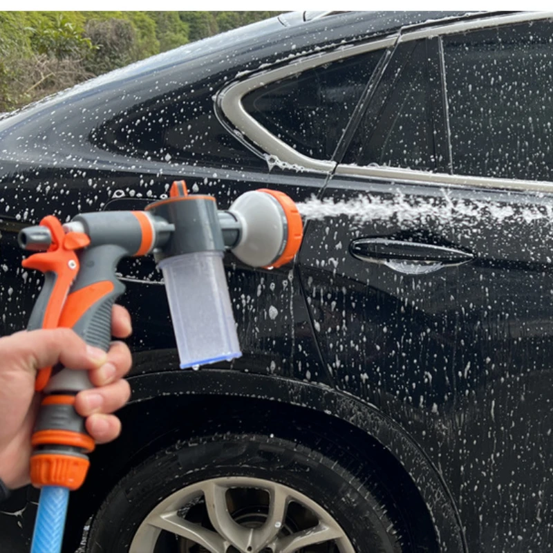 

Household Multi-function Spray Gun Garden Watering Sprinkler High-pressure Car Washing Water Gun Foam Water Gun