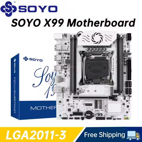 SOYO World Premiere X99 Gaming Motherboard SupSports Xeon E5 Series CPU Dual Channel DDR4 M.2 NVME PCIE3.0 SATA for Desktop Host
