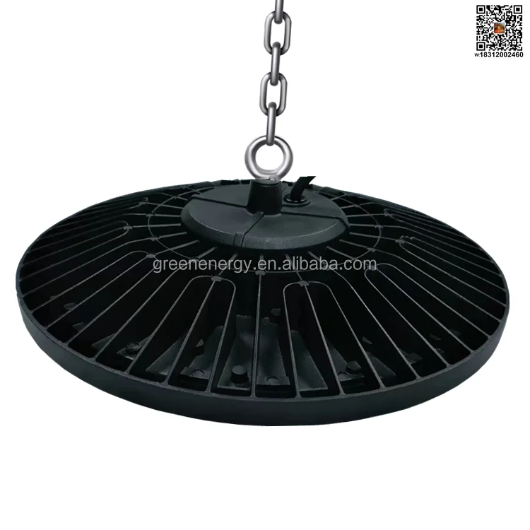 Shenzhen factory 5 anni di garanzia ufo high bay light led 200w 28000lm 100-277V AC angolo del fascio di 120 gradi con sensore di movimento intelligente