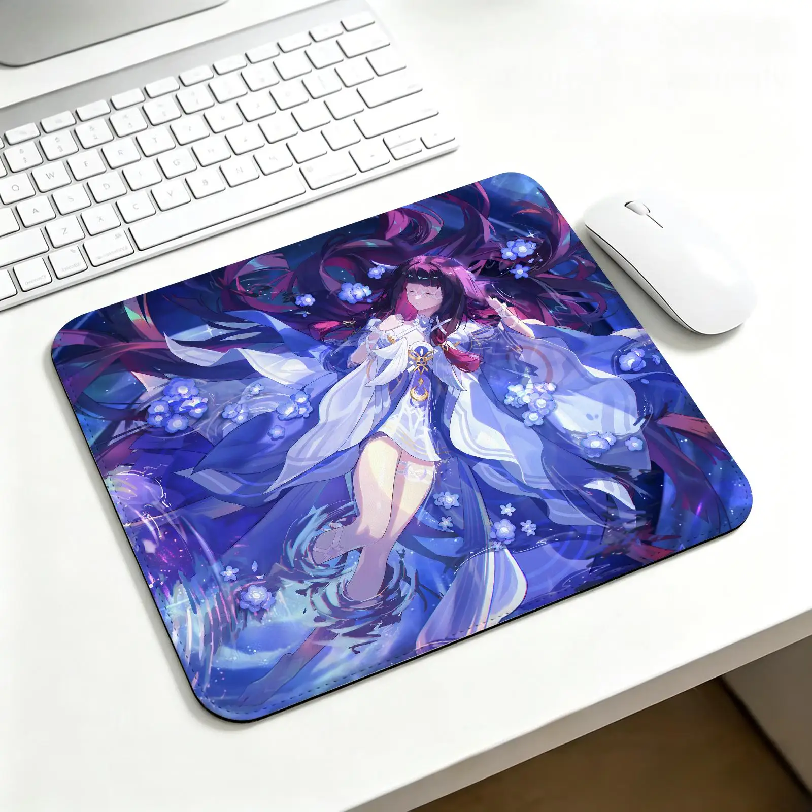 Mouse Pad Regular gaming mouse pad Office mouse pad Laptop desk mat Stitched edge S/M/L size mouse pad  Genshin Impact Columbina
