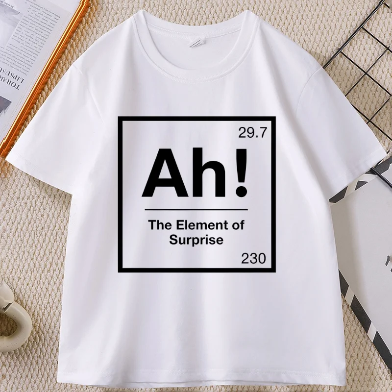 Project Hail Mary AH T-shirt for Men Women Element of Surprise T-Shirts Chemistry Joke Tee Unisex High Quality Short Sleeve Tee