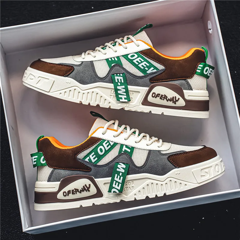 

Four seasons new men's shoes, comfortable, breathable, non-slip, anti-odor, heightening, soft-soled mesh, versatile, fashionable, thick-soled, outdoor leisure, Korean trend sneakers