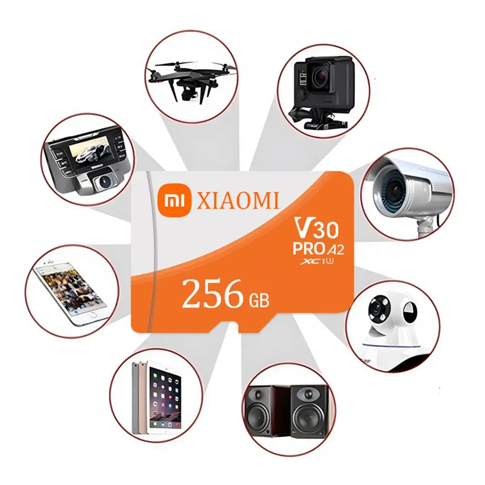 Xiaomi-Micro Cartão de Memória para Câmera, SD de Alta Velocidade, Flash Card, 128GB, A2, 4K, HD, 1TB, Class10, Mini, TF, DJI, Nintendo Switch