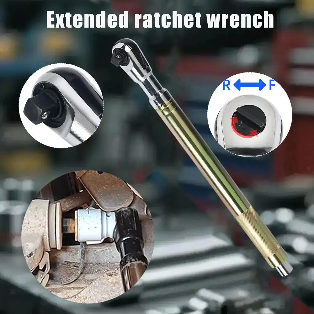 

Multifunctional 2-in-1 Extended Quick Ratchet Wrench Manual Extension Socket Tool Power Extended Rod Wrench Electric Pneuma L2L9