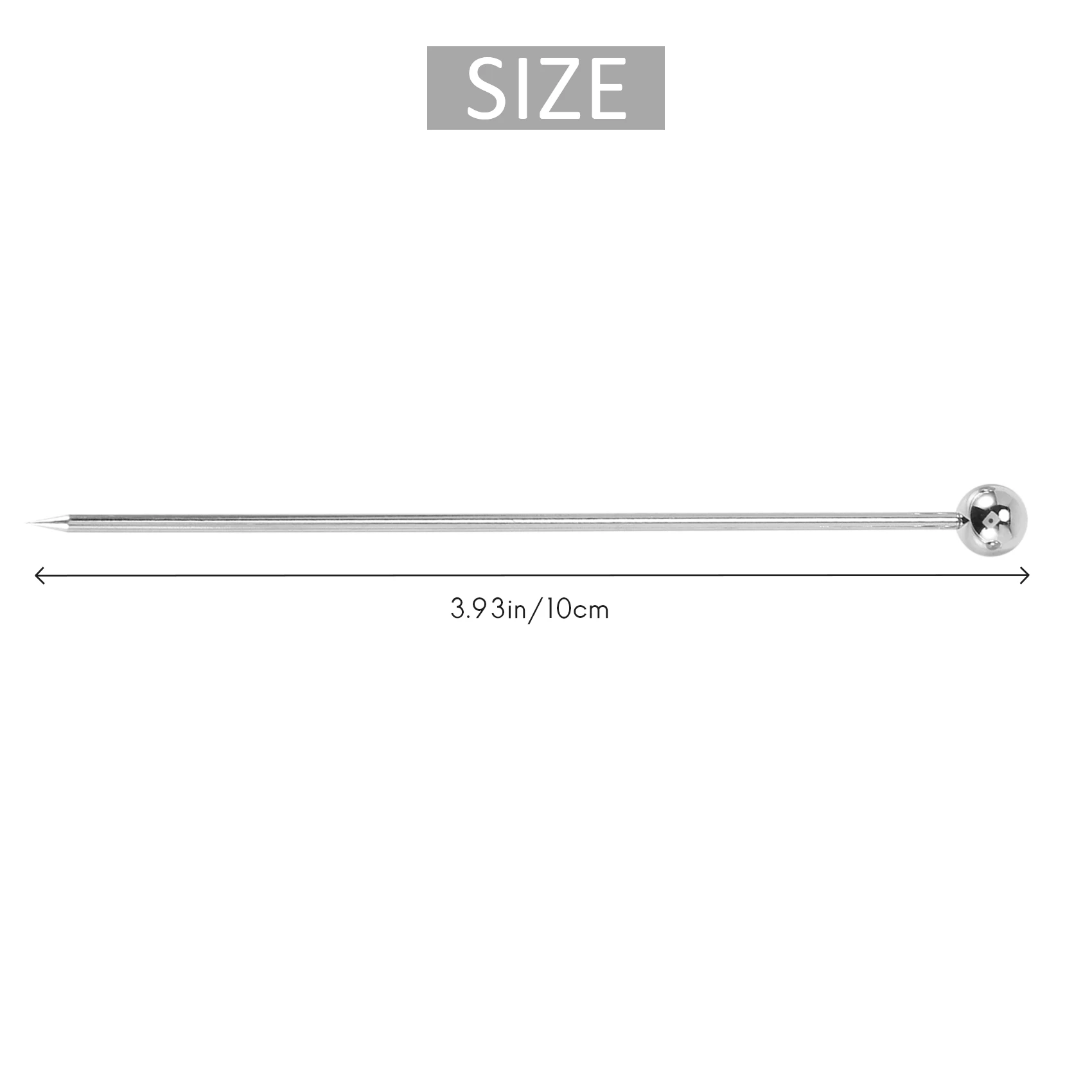 Welcome Deal-15Pcs Cocktail Picks, 4 Inch Reusable Stainless Steel Picks Cocktail Toothpicks for Olives Appetizers Sandwich