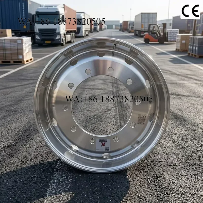 22.5 Inch Aluminum Alloy Truck Wheel Rim for Cargo Transport Trucks High Durability Wear Resistant Long Service Life
