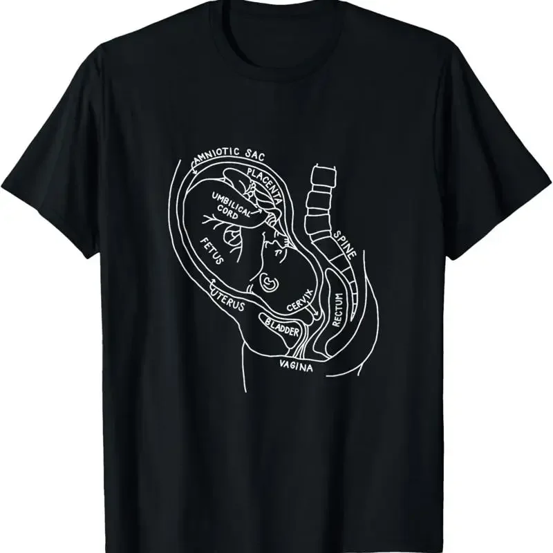 Schwangerschaft Anatomie Doula Hebammen Mutter Geburtshilfärztin Gynäkologe T-Shirt