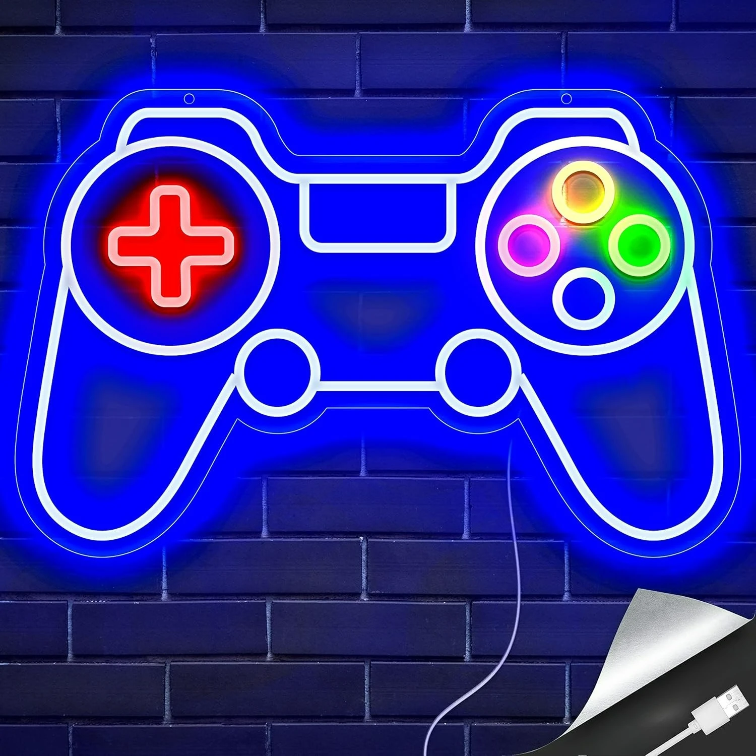 

Игровой контроллер Неоновая вывеска Gamer Подарки для декора комнаты для мальчиков-подростков Игровые фонари Игровая консоль Неоновая вывеска для декора стен спальни