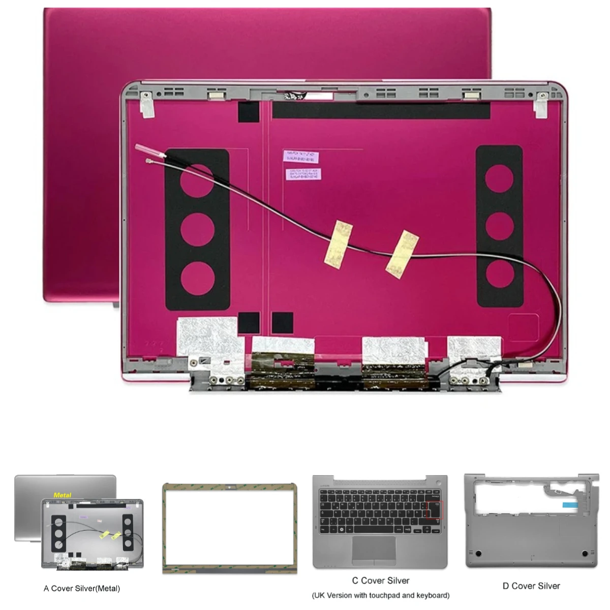 Tampa superior da tela LCD, moldura da tela, apoio para as mãos e carcaça inferior ABCD para laptop Shell NP530U3C NP530U3B NP535U3C NP535U3B
