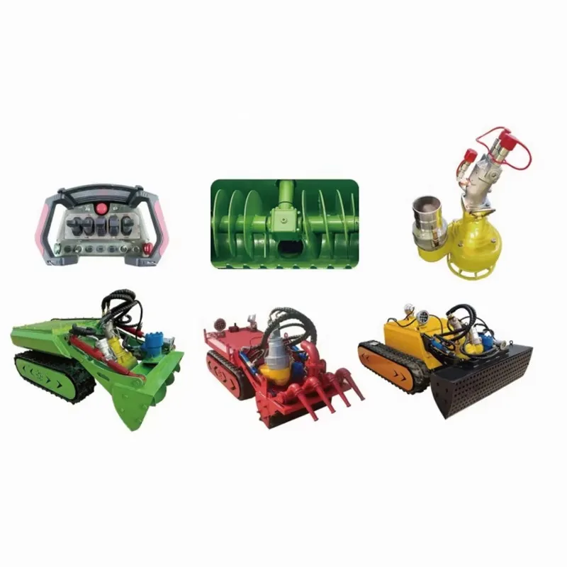 Fully Automatic Dredging Robot Intelligent RC Underwater Pipeline River Sewage Sludge Dredging and Cleaning Crawler Chassis