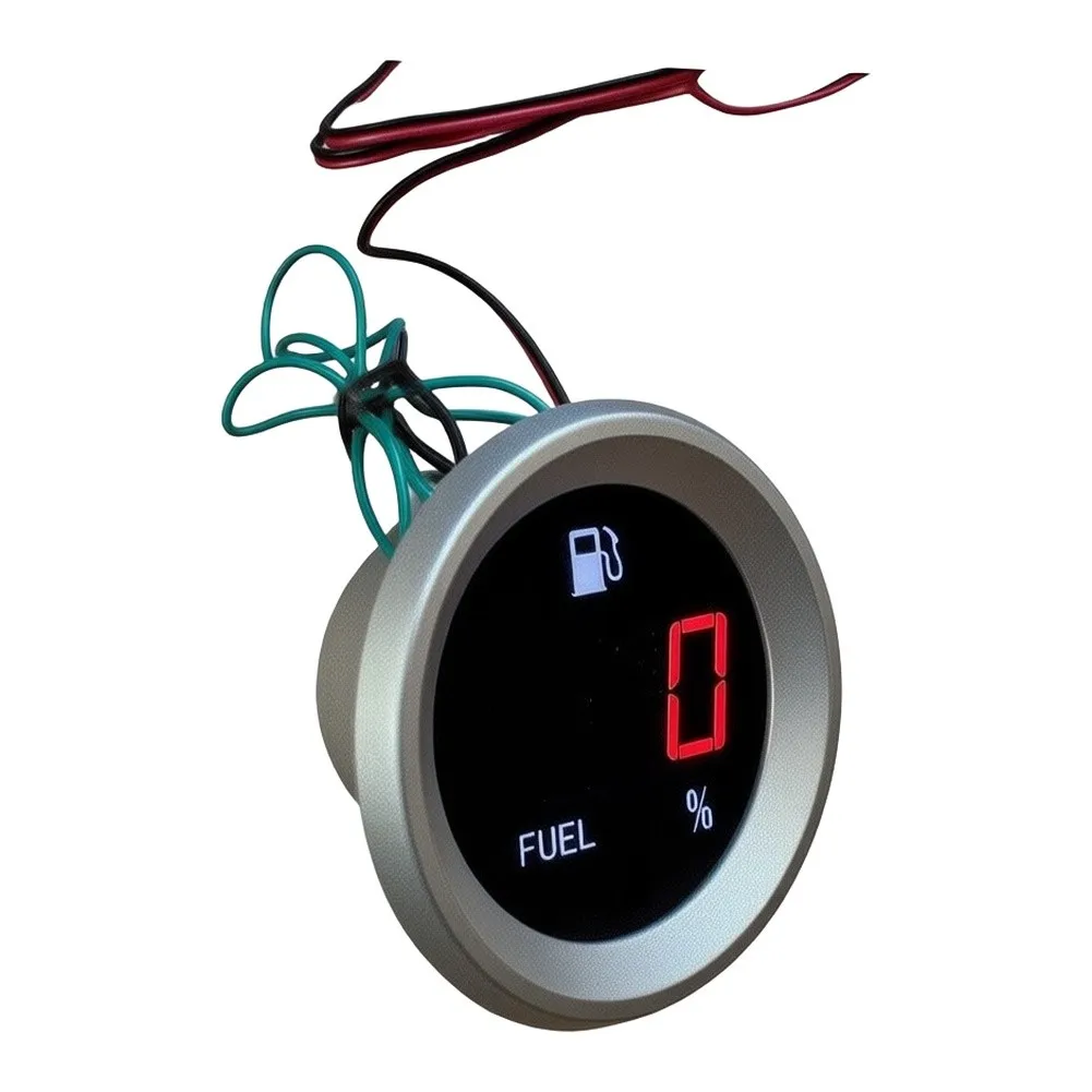 Digital Car Fuel Level Meter with Bright Flashing Alarm Indicator for Low Fuel Detection 9-35V Operating Voltage