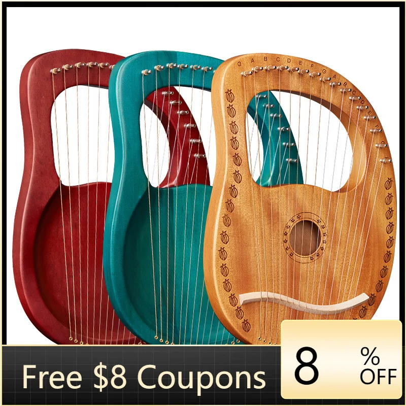 

STLF Lyre 16-Tone Small Harp for Adults Kids Beginners Angel Lyre Wholesale