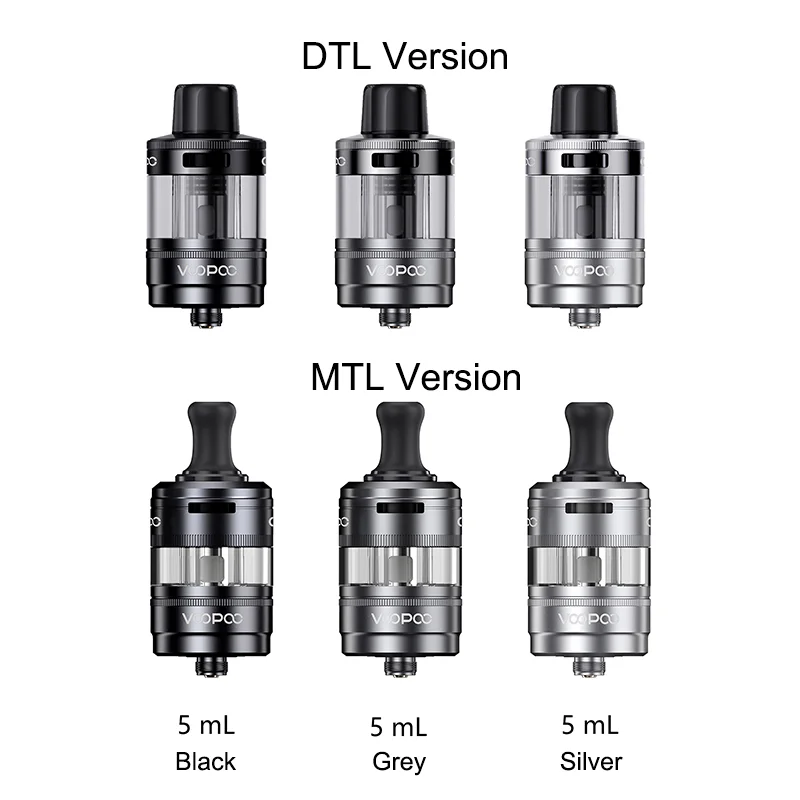 Original VOOPOO PnP X Pod Tank 5ml DTL/MTL with PnP X Coil 0.6ohm/0.3ohm for E Cigarette Drag S2/Drag X2/Argus Pro 2 Kit