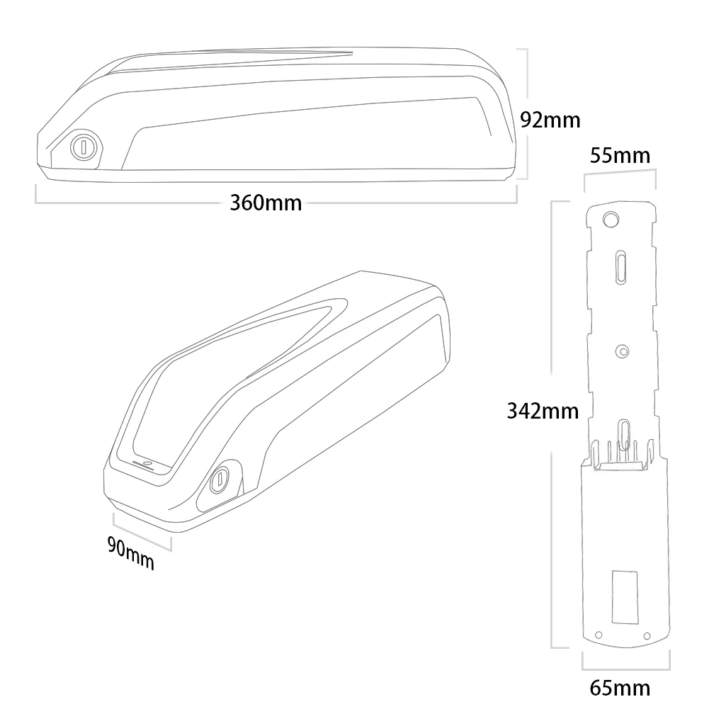 48V 20,8AH E-Bike Elektroakku 36V 20AH E-Bike Akku Lithium-Röhrenakku mit großer Kapazität 21700 für 750W 1000W 1500W Motor – Detail 4
