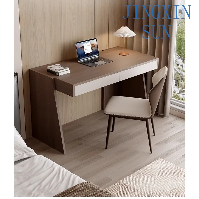 Italian Desk Light for Luxury Modern Dresser Bedside Table Integrated Bedroom Office Study Table Solid Wood Home Computer