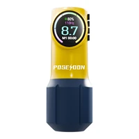 POSEIDON-máquina de tatuaje amarilla, pluma de tatuaje inalámbrica amarilla con potente Motor personalizado para tatuador profesional