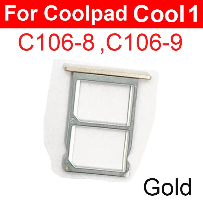 المزدوج سيم بطاقة صينية فتحة للبطاقات ل Coolpad كول 1 C106-9 C106-8 حامل بطاقة Sim قارئ بطاقات استبدال أجزاء #3