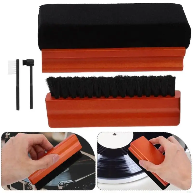 Comfortable Handle Vinyls Cleaning Brush with Ergonomic Reducing Hand Fatigue During Prolonged Use 83CE