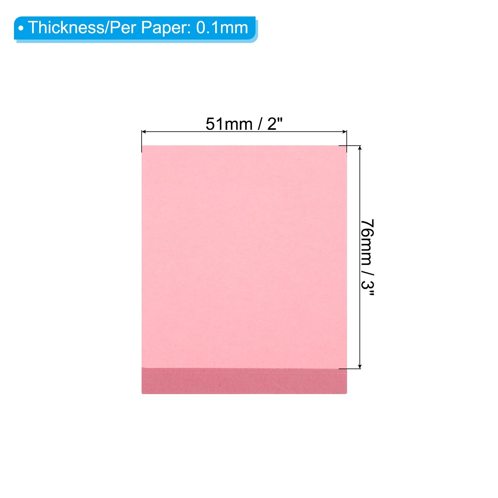 6/12Pcs 100Sheets/Pad Bright Color Sticky Note 2x3Inch Self-Stick Note Pads Stickers Adhesive Memo Post for Home Office Business